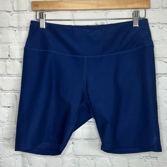 Tesla Womens Navy Blue Biker Shorts size Large L - Picture 1 of 1
